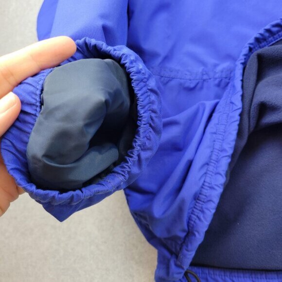 Vintage LL Bean Jacket Mens XL Blue Hooded Pullover Fleece Lined Made USA 90s - Picture 13 of 14